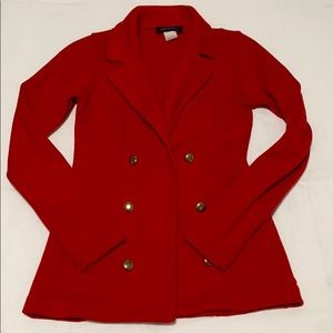 Red blazer jacket
